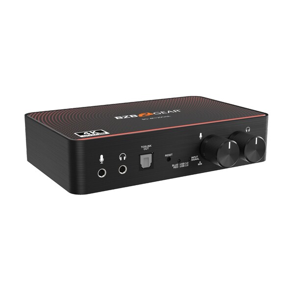 Bzbgear USB-C 4K120 Video Capture Card with Scaler, HDMI 2.1 Loop out, Audio & HDR10 to SDR Conversion - BG-4K120CHA