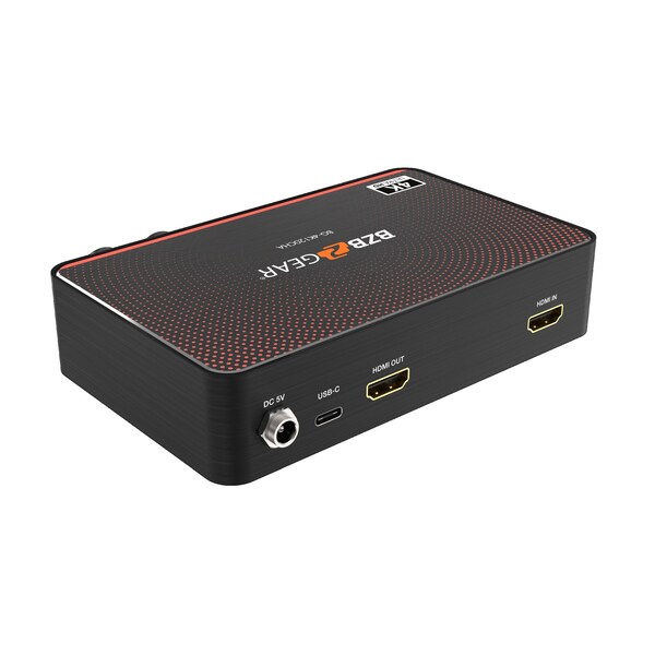 Bzbgear USB-C 4K120 Video Capture Card with Scaler, HDMI 2.1 Loop out, Audio & HDR10 to SDR Conversion - BG-4K120CHA