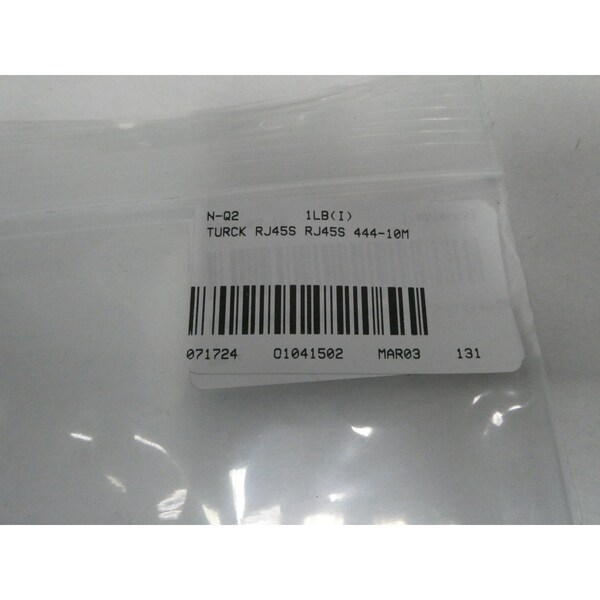 CABLE DE CORDÓN Turck ETHERNET DE 10M - RJ45S RJ45S 444-10M