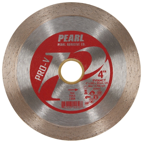 Pearl P2 Pro-V Tile Blade 4 in., 5/8 in.-20mm - PV004CT