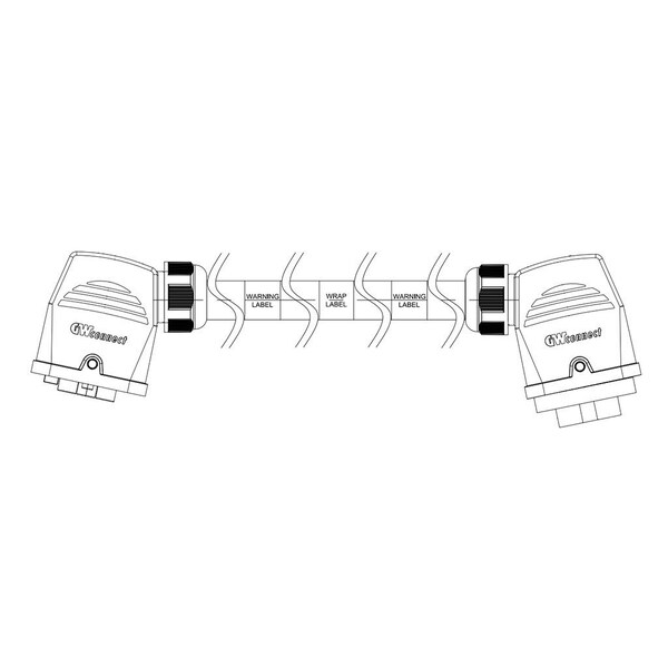 Woodhead M/Mfe S-Qd 4/2 Jumper 2M 10Awg T - 935990004M020
