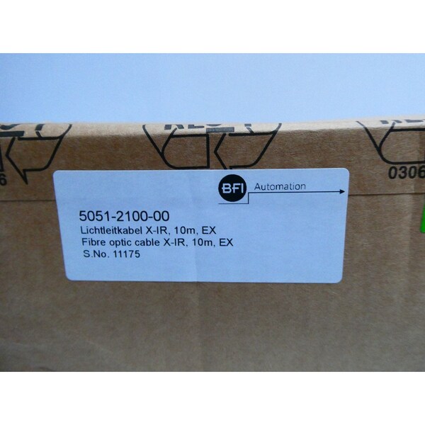CABLE DE CORDSET DE FIBRA ÓPTICA DE Bfi Automation DE 10M - 5051-2100-00