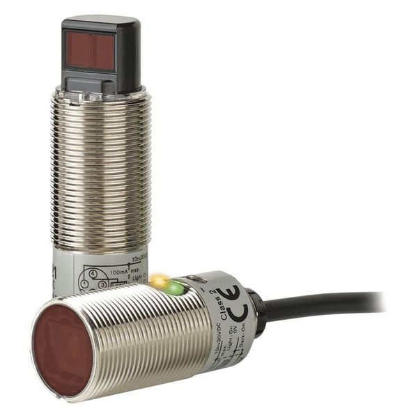 Sensor fotoeléctrico Omron, cilíndrico, difuso - E3FB-DP112M