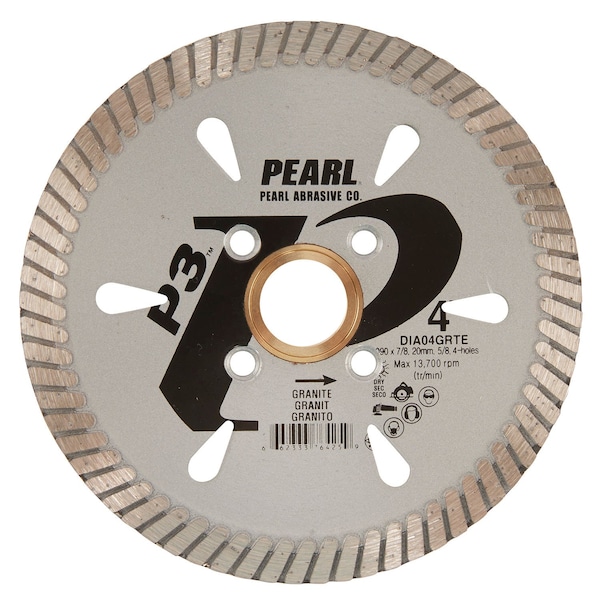 Pearl P3 Turbo Blade 4 in. 5/8 in.-20mm-7/8 in. 4 Holes - DIA04GRTE