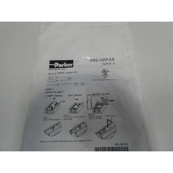 Parker REED 10-30V-DC OTRO SENSOR - P8S-GRFAX