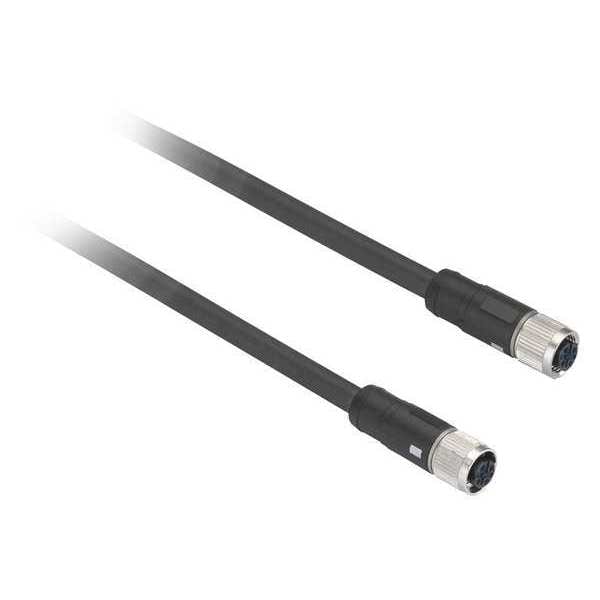 Cable de conexión Telemecanique Sensors, 6.56 pies, gris, 250VAC/300VDC - XZCPV1141L2