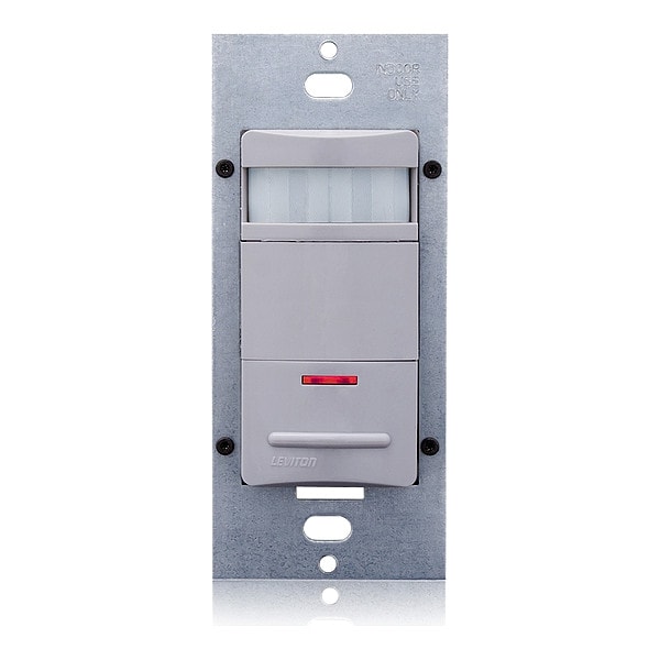 Detector de presencia Leviton, PIR, 120-277V CA, Gris - ODS10-IDG