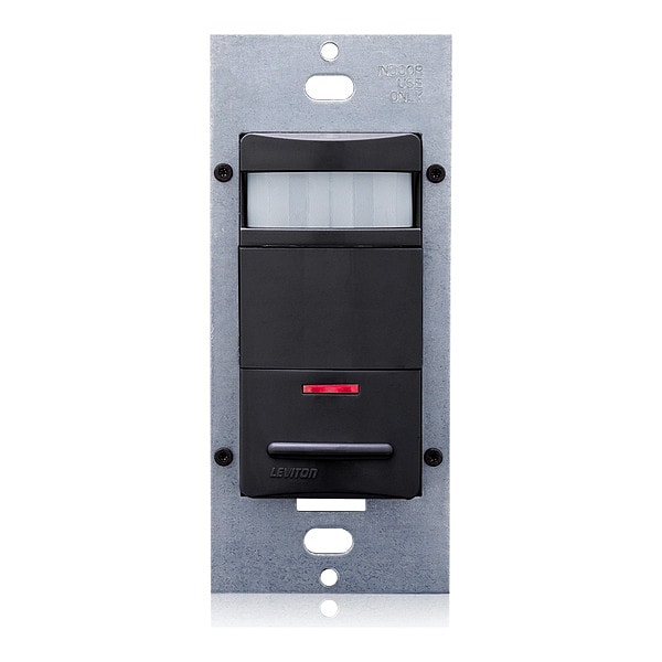 Sensor de ocupación Leviton, PIR, 120-277V AC, Negro - ODS10-IDE