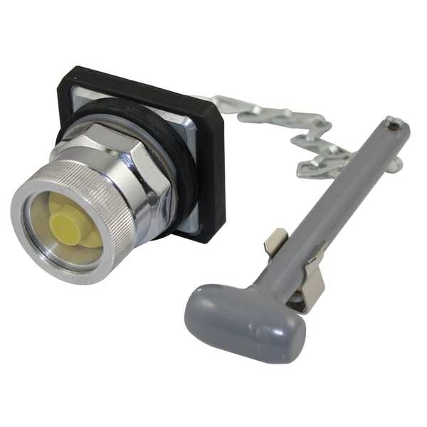 Operador de Botón de Pulso Dayton, 30 mm, Amarillo - 30G321