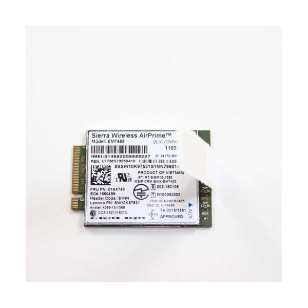 Lenovo WIRELESS, CMB, SIE, EM7455 RV2 - 01AX748