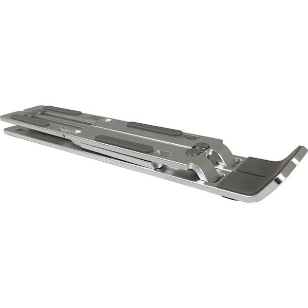 Amer Amer Folding Travel Laptop Tablet Stand - 5.6" Height x 6.7" Width - Aluminum Alloy - Silver - AMRNS02