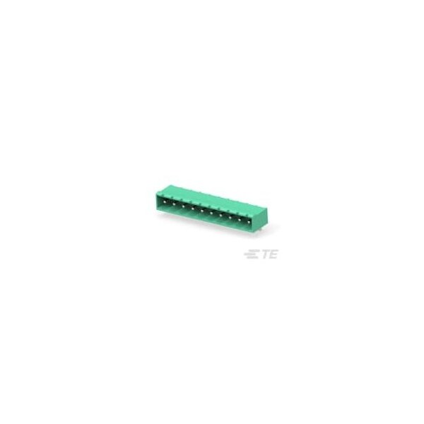 Te Connectivity 10POS 5.08MM CE R/A HDR TRM BK - 1-796638-0