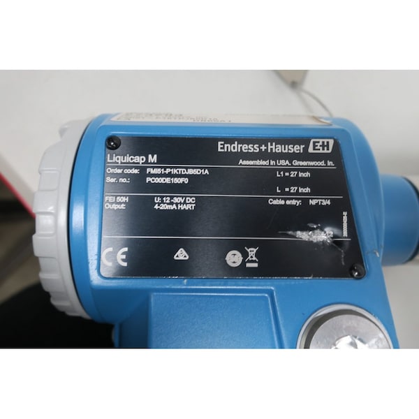 Endress Hauser Liquicap M Capacitancia 171Psi 12-30V-DC Otros Sensores de Nivel y Transmisor - FMI51-P1KTDJB5D1A