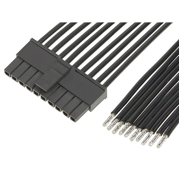 Molex Micro-Fit 3.0 Female-To-Pigtail Off-The-Shelf (Ots) Cable Assembly, Single Row - 2147512102