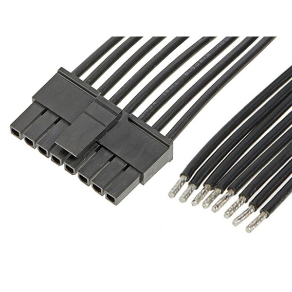 Molex Micro-Fit 3.0 Female-To-Pigtail Off-The-Shelf (Ots) Cable Assembly, Single Row - 2147511083
