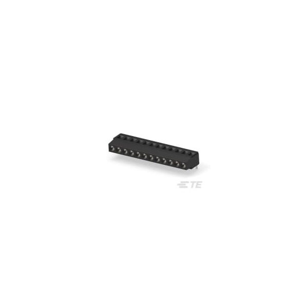 Te Connectivity Barrier Strip Terminal Block, 17.5A, 3Mm2, 1 Row(S), 1 Deck(S) - 1-1546073-2