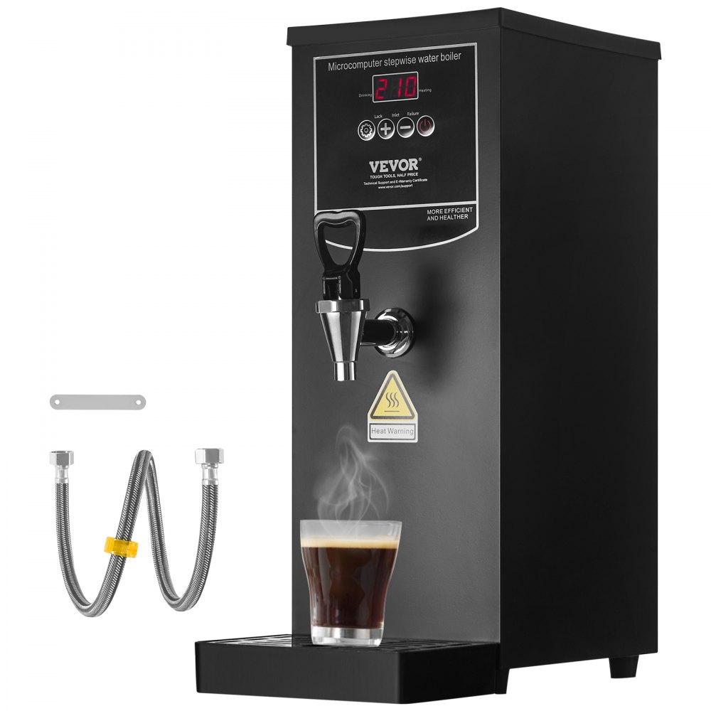 VEVOR 10L Commercial Water Boiler Electric Hot Water Dispenser Stainless Steel - SYKSQCGK30LHKH8XKV1