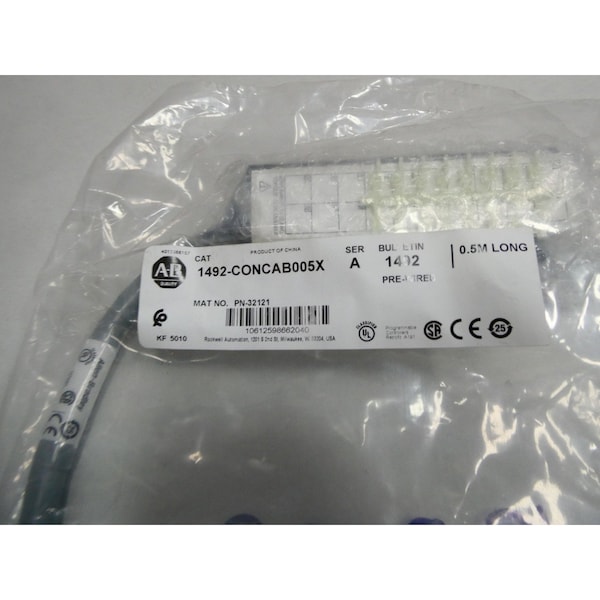 Allen Bradley Cable preinstalado SER A 0.5M 240V-AC CORDSET - 1492-CONACAB005X
