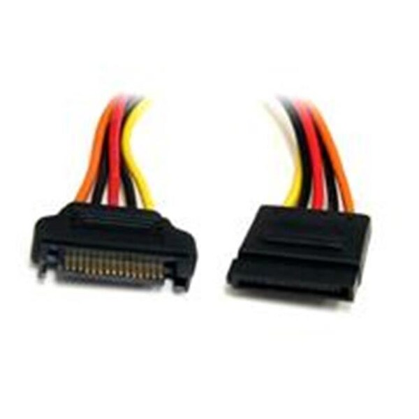 Dynamicfunction 12 in. 15 Pin SATA Power Extension Cable Male to Female - DY172358