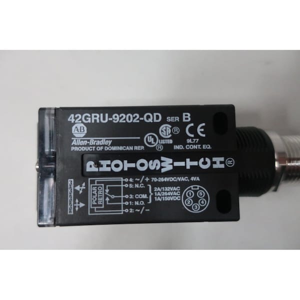 Allen Bradley 42GRU-9202-QD PHOTOSWITCH 70-264V-AC 70-264V-DC SENSOR FOTOELÉCTRICO - 42GRU-9202-QD