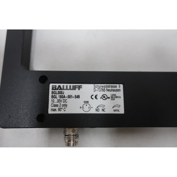 Sensor fotoeléctrico de horquila de haz de Balluff 10-30V-DC - BGL000J BGL 180A-001-S49