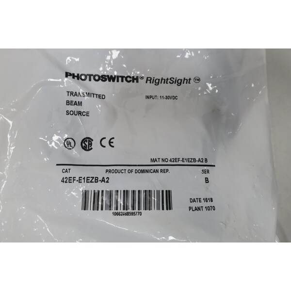 Allen Bradley SENSOR FOTOELÉCTRICO RIGHTSIGHT 11-30V-DC - 42EF-E1EZB-A2