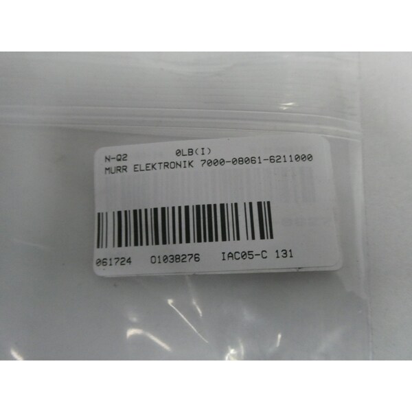 Cable para cordón Murr Elektronik de 10 metros, 30V-AC 30V-DC - 7000-08061-6211000.
