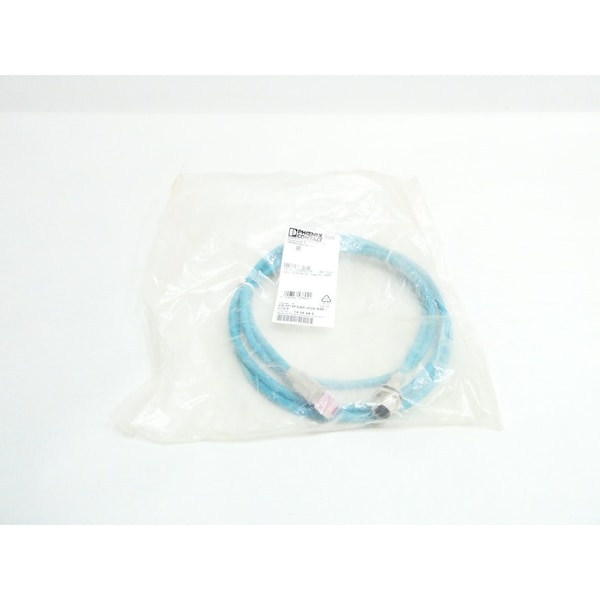 Phoenix Contact RED CAT5 NETWORK CABLE 2M CORDSET CABLE - VS-M12FSBP-IP20-93E-LI/2,0 1406085