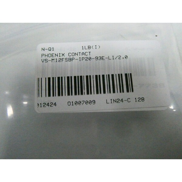 Phoenix Contact RED CAT5 NETWORK CABLE 2M CORDSET CABLE - VS-M12FSBP-IP20-93E-LI/2,0 1406085