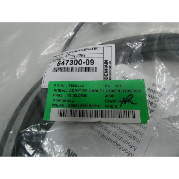 Adaptador de cordón de cable Heidenhain 9M - APK 01 03 547300-09