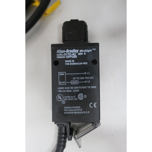 Allen Bradley PHOTOSWITCH 22-250V-AC 22-250V-DC SENSOR FOTOELÉCTRICO - 42KL-D1TC-A2