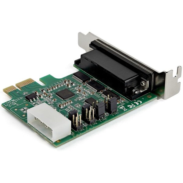 Startech.Com 4 PORT PCI EXPRESS RS232 SERIAL CONTROLLER CARD W/16950 UART/ASIX AX99100 - BI-D - PEX4S953LP