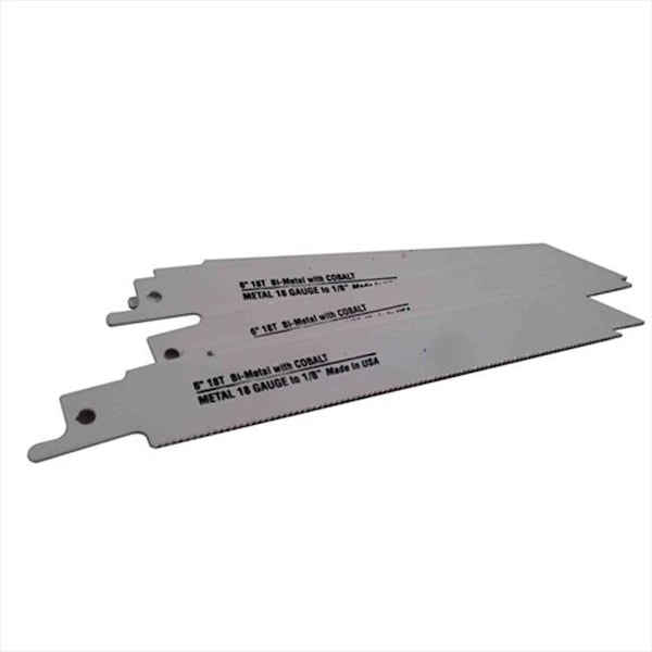 Disston Disston 6476-5T Blu-Mol 6 In. 18 Tpi Metal Cutting Bi-Metal Reciprocating Saw Blade; 5 Pack - 6476-5T
