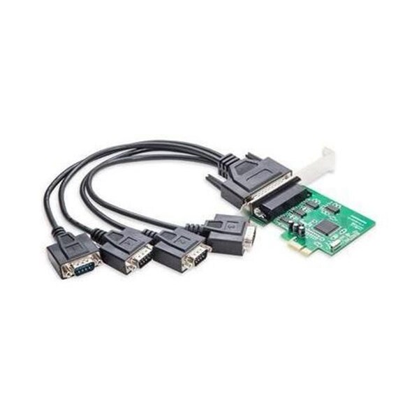 Skilledpower 4-port Serial PCIe, x1, Revision 1.0a, Full & Low Profile; WCH Chipset - SK2501027