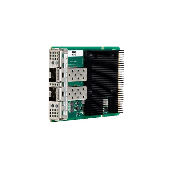 Sonic Boom BCM57414 Ethernet 10-25Gb 2-Port SFP28 OCP3 Adapter, Black, Green & Silver - SO3530137
