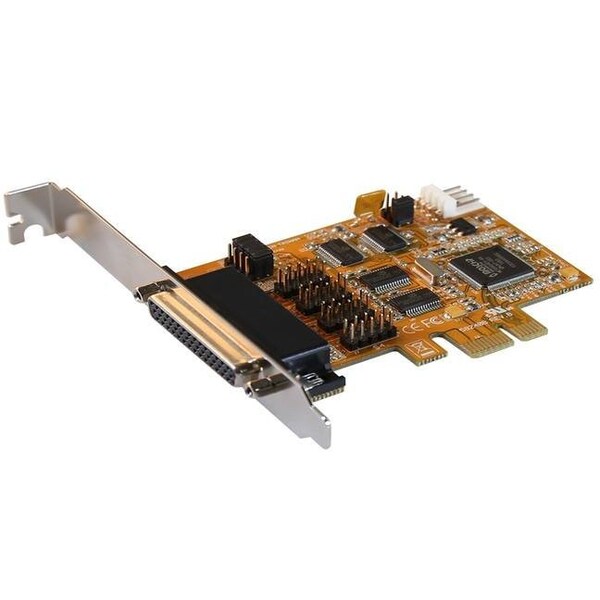 Antaira 4-Port RS-232 PCI Express Card with Expansion Cable 1-DB44 to 4-DB9M - MSC-204A1-S