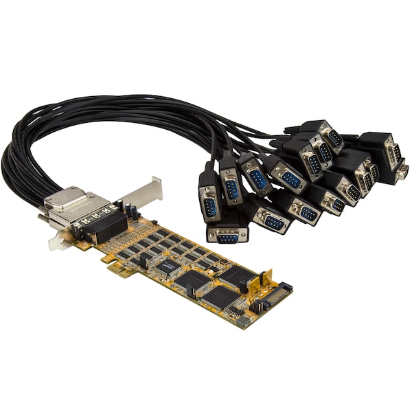 Startech.Com 16-Port PCI Express Serial Card with 16 DB9 RS232 Ports - PEX16S550LP