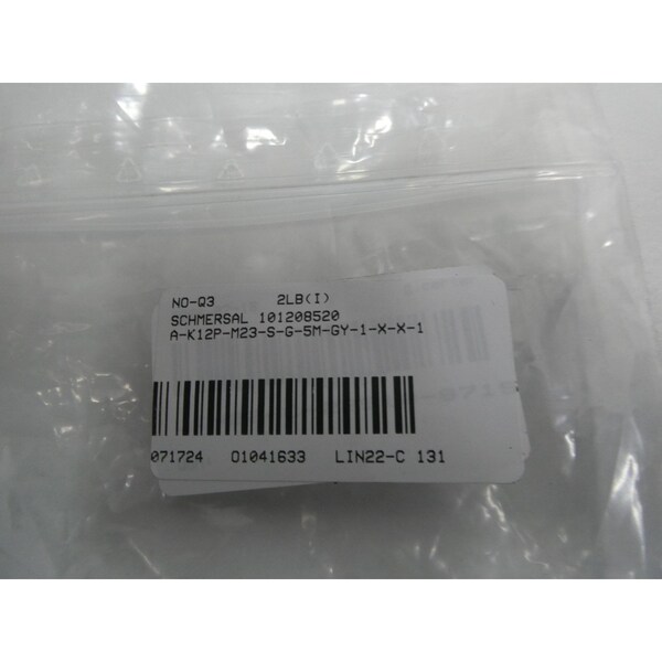 CABLE DE CORDSET Schmersal 5M - A-K12P-M23-S-G-5M-GY-1-X-X-1