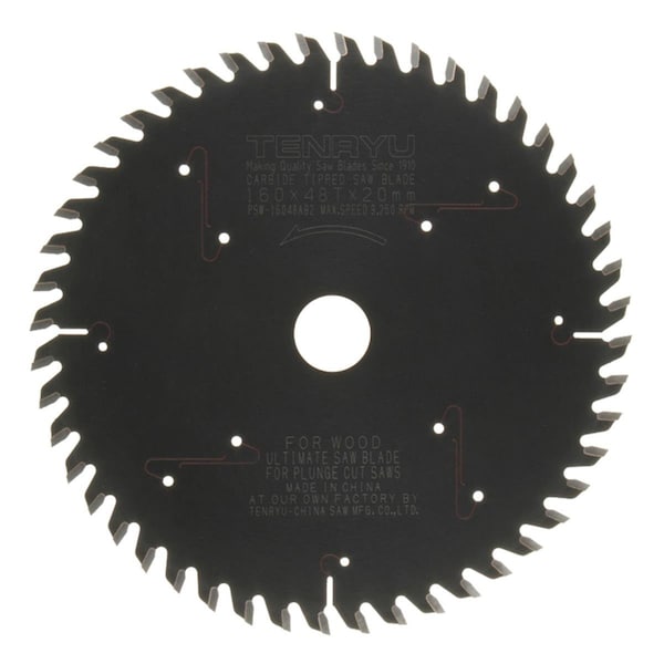 Muebles Para El Hogar 160 Dia. x 20 mm PTFE Coated Plunge Cut Saw Blade - 48 Teeth - MU3287801