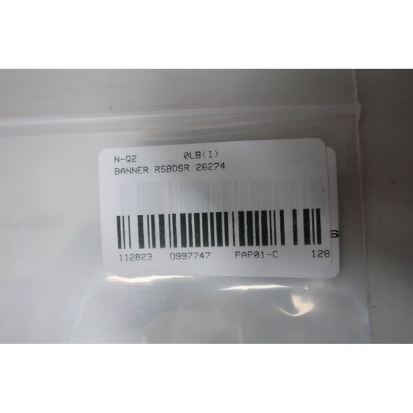 Banner RSBDSR 26274 Sensor fotoeléctrico MAXI-BEAM - RSBDSR 26274