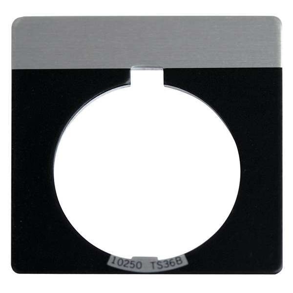Placa de Leyenda En Blanco Eaton Cutler-Hammer, Cuadrada, Negra - 10250TS36