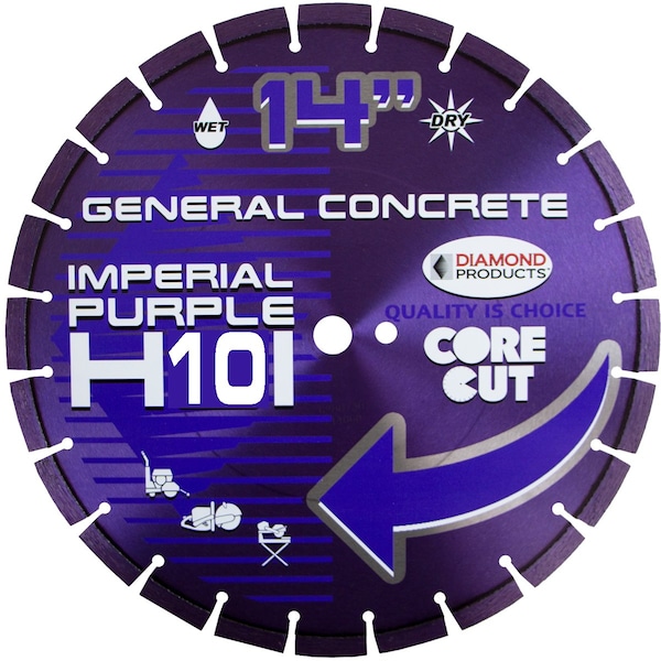 Diamond Products 14x.125xUnv Purple Dry Segmented High Speed Blade - 15379