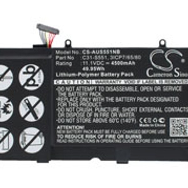 Ilc Replacement for Asus Vivobook K551lb-xx258d Battery - WX-RA48-6