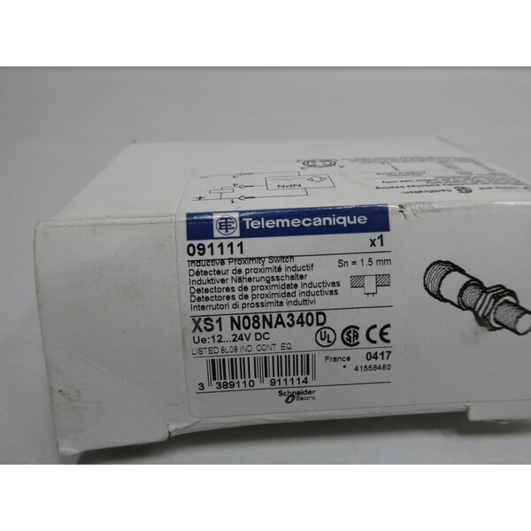 Interruptor de proximidad Telemecanique Sensors 12-24V-DC - XS1 N08NA340D