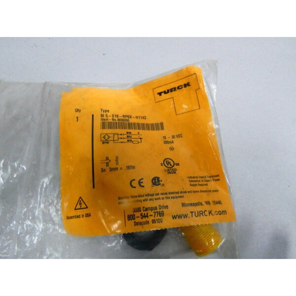 SENSOR DE PROXIMIDAD Turck 10-30V-DC - BI5-S18-RP6X-H1143