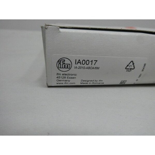 SENSOR DE PROXIMIDAD IFM 20-250V-AC 20-250V-DC - IA0017 IA-2010-ABOA/6M
