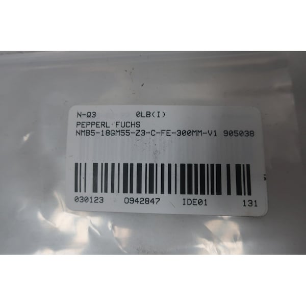 Sensor de proximidad Pepperl Fuchs 6-30V-DC - NMB5-18GM55-Z3-C-FE-300MM-V1 905038