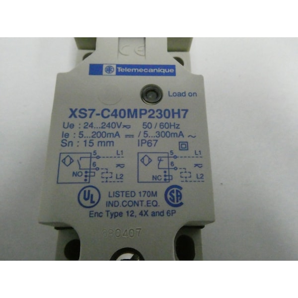Interruptor de proximidad Telemecanique Sensors 24-240V-AC - XS7 C40MP230H7