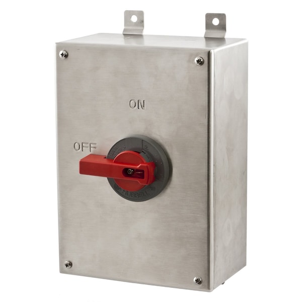 Interruptor de Desconexión en Caja No Fusible Hubbell, 600V AC, NEMA 12K, 4, 4X - HBLDS10SS