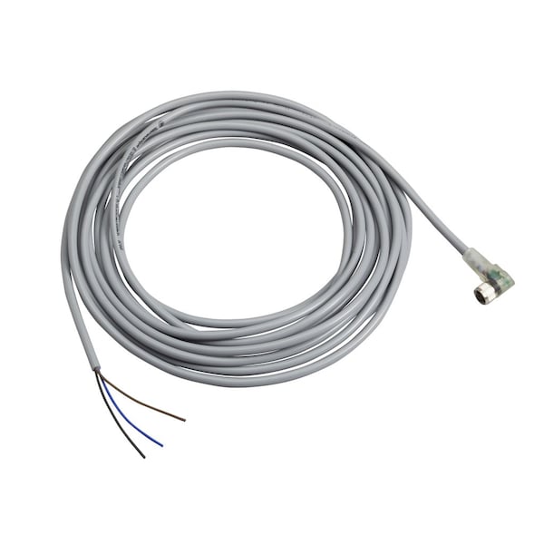 Cordset hembra de PVC Telemecanique Sensors M8 3P PNP con leds 90D 5M - XZCPV0766L5